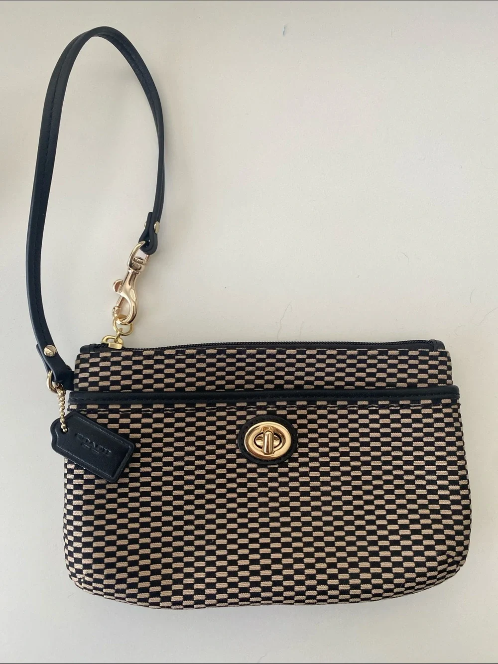 Coach wristlet woven